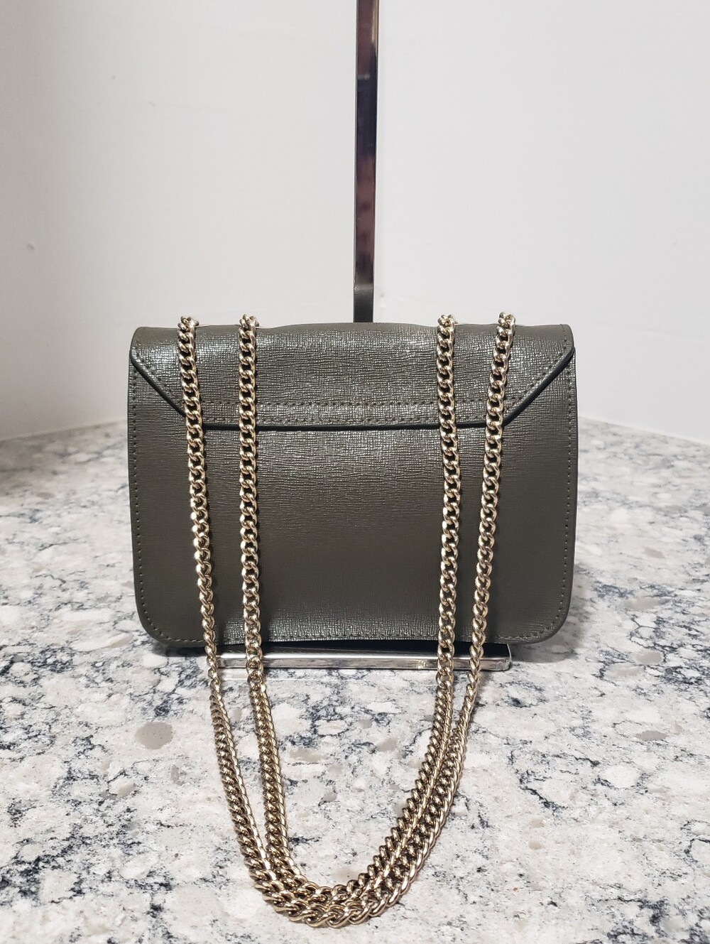 Furla Bella Mini Olive Green Crossbody Bag - Picture 15 of 15
